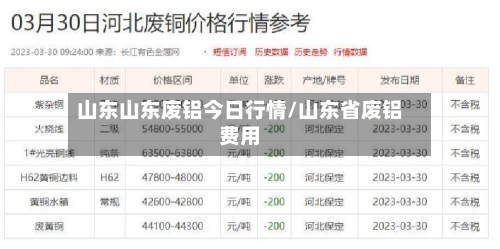 山东山东废铝今日行情/山东省废铝费用-第2张图片